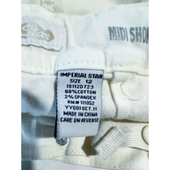 Midi Short Adjustable Waist Girls Sz 12 Color Ivory Imperial Star - Picture 4 of 6